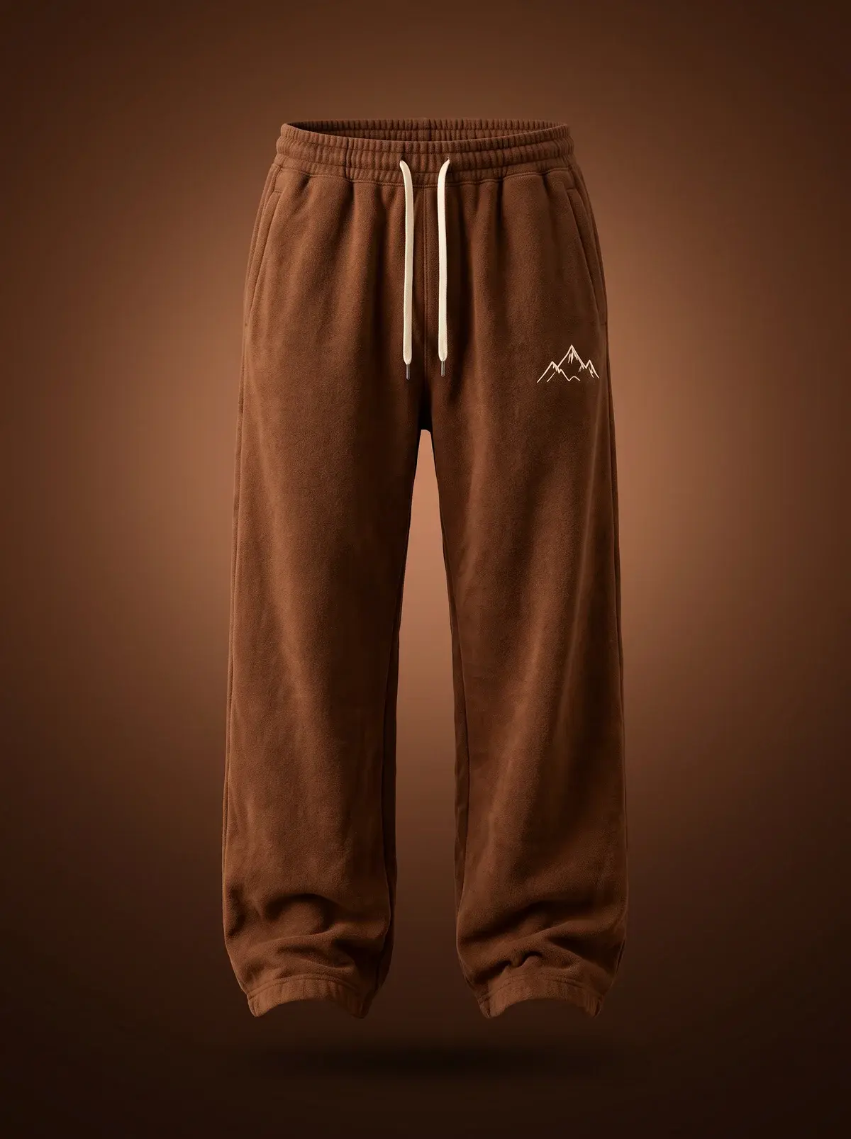LIT Mountain Sweats — Chocolate in Summit Chocolate, photographed front-on against a paper ground.